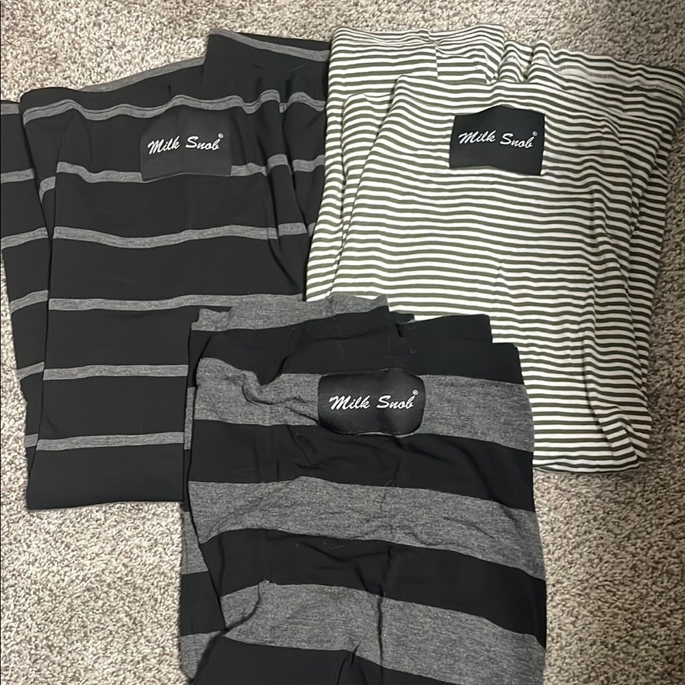 Milk Snob Striped covers set of 3